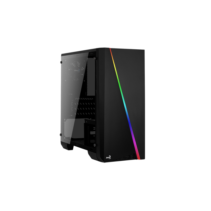 AeroCool Cylon mini RGB (Plexi Ablak) - Fekete