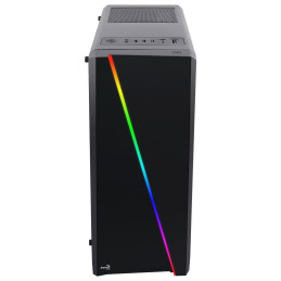 AeroCool Cylon RGB (Plexi Ablak) - Fekete