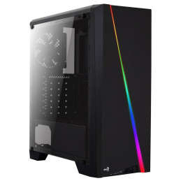 AeroCool Cylon RGB (Plexi Ablak) - Fekete