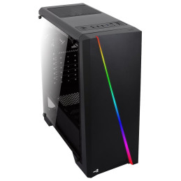 AeroCool Cylon RGB (Plexi Ablak) - Fekete