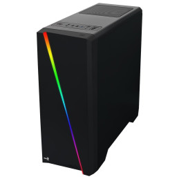 AeroCool Cylon RGB (Plexi Ablak) - Fekete