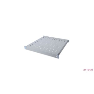 1U fixed shelf, for 800 mm depth cabinets adjustable, 500 mm depth, color grey