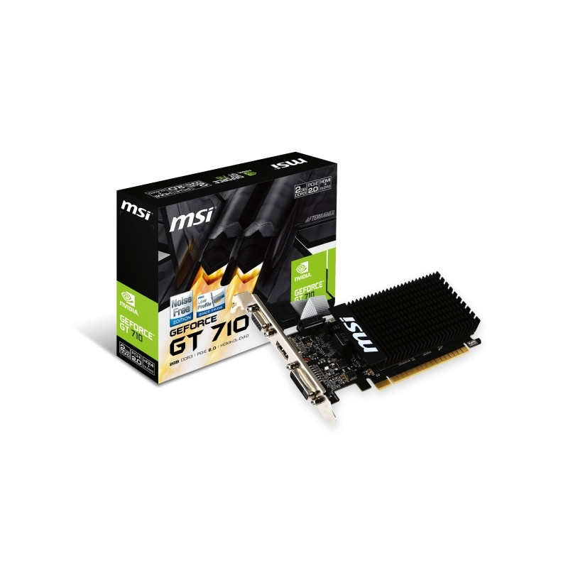 MSI GT 710 2GD3H LP nVidia 2GB GDDR3 64bit PCIe videokártya