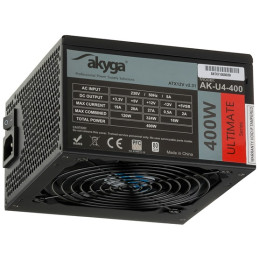 Akyga Ultimate ATX Power Supply 400W AK-U4-400 80+Bronze Fan12cm P8 4xSATA PCI-E