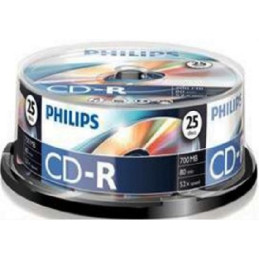 Philips CD-R 80 52x Hengeres 25db/scs