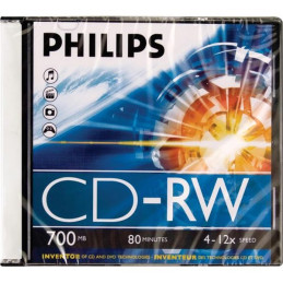 Philips CD-RW 700MB Normal Hi-speed 12x (1-es címke)