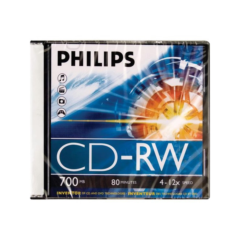 Philips CD-RW 700MB Normal Hi-speed 12x (1-es címke)