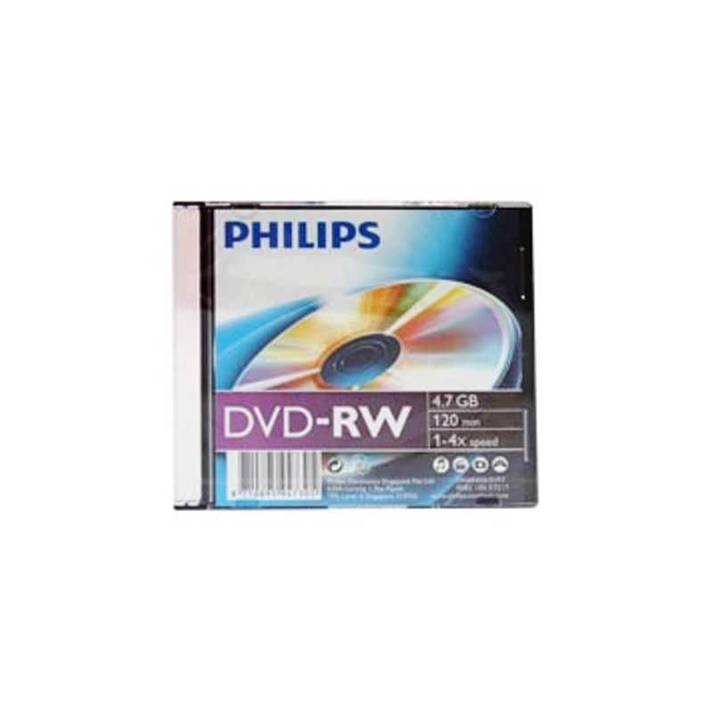 Philips DVD-RW 4,7Gb 4x (1-es címke)