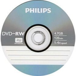 Philips DVD-RW 4,7Gb 4x (1-es címke)