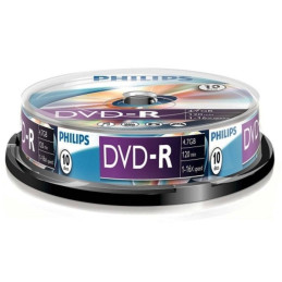 Philips DVD-R 4,7Gb 16x Hengeres 10db/csomag (10-es címke)