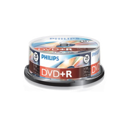 Philips DVD-R 4,7Gb 16x Hengeres 25db/csomag (5-ös címke)