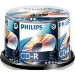 Philips CD-R80CBx50 cake CD-R írható CD lemez 700MB 50db