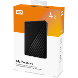 Western Digital 4TB 2,5" My Passport USB3.2 Black WDBPKJ0040BBK