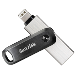 Sandisk iXpand Go 128GB USB 3.0, Lightning szürke-ezüst pendrive