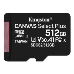 Kingston 512GB microSDXC Canvas Select Plus 100R A1 C10 Card