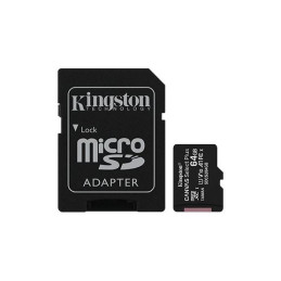 Kingston 64GB microSDXC Canvas Select Plus 100R A1 C10 Card + adapterrel