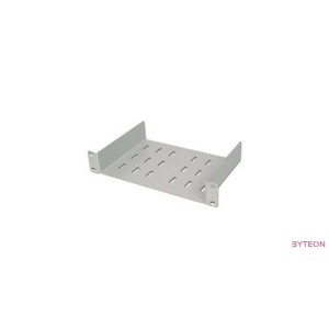 DIGITUS Cabinet Fixed Shelf 10'' (254mm) 1U 44x254x150mm, grey (RAL 7035)