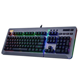 Thermaltake TT eSports Level 20 RGB (Cherry MX speed Silver) Mechanical Gaming Keyboard Titanium US