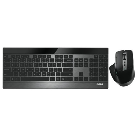 Rapoo 9900M Multi-mode Wireless Keyboard & Mouse Black