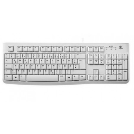 Logitech K120 Német USB billentyűzet White OEM