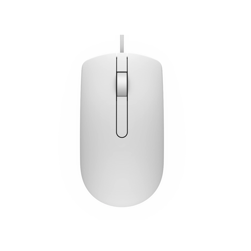 DELL Vezetékes egér, MS116 Optical Mouse - White