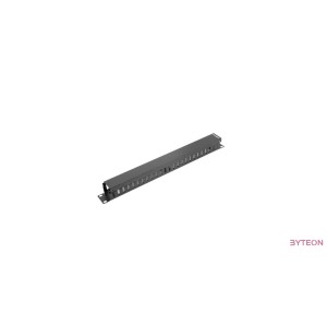 Lanberg kabelrendező 1U takarópanellel 19'' rack szekrényhez fekete