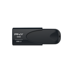 PNY Attaché 4 USB flash meghajtó 64 GB USB A típus 3.2 Gen 1 (3.1 Gen 1) Fekete