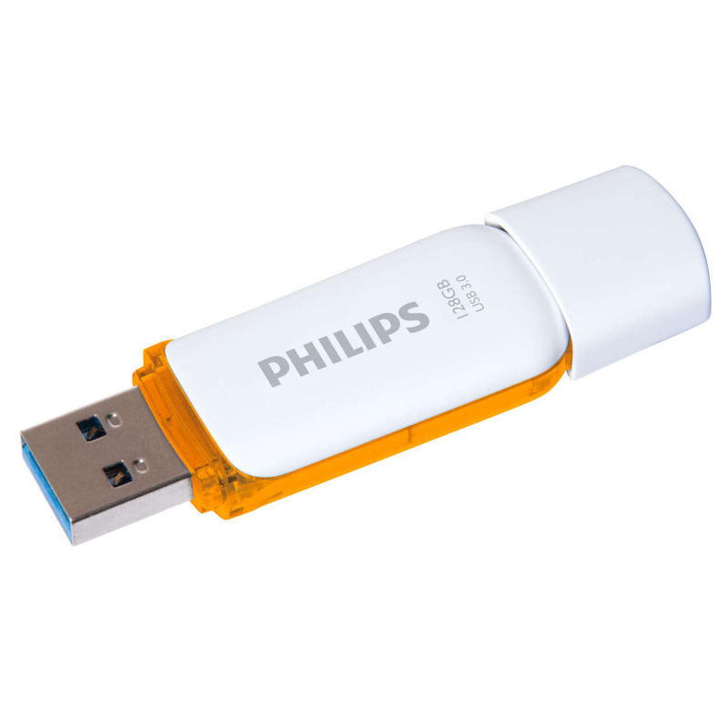 Philips FM12FD75B/00 USB flash meghajtó 128 GB USB A típus 3.2 Gen 1 (3.1 Gen 1) Narancssárga, Fehér