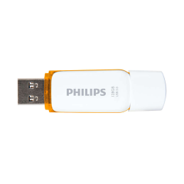 Philips FM12FD75B/00 USB flash meghajtó 128 GB USB A típus 3.2 Gen 1 (3.1 Gen 1) Narancssárga, Fehér