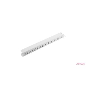 Lanberg kabelrendező 1U takarópanellel 19'' rack szekrényhez szürke