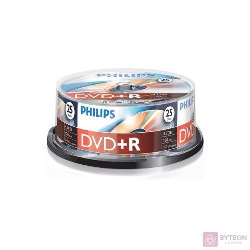 Philips DVD-R 4,7Gb 16x Hengeres 25db/csomag (5-ös címke)