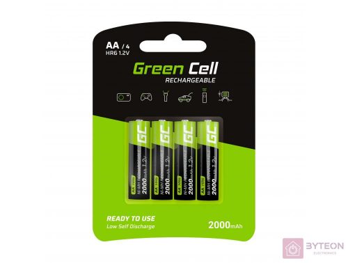 Green Cell GR02 AA (R6) 2000mAh akkumulátor 4db