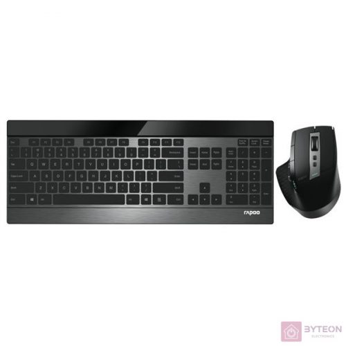 Rapoo 9900M Multi-mode Wireless Keyboard & Mouse Black