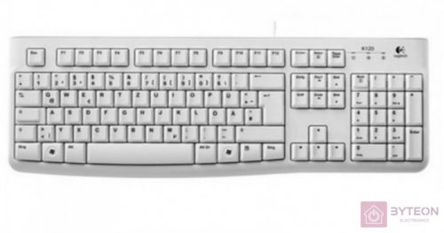 Logitech K120 Német USB billentyűzet White OEM