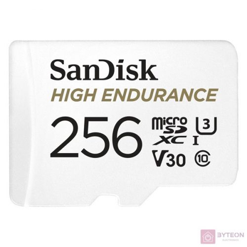 Sandisk 256GB SD micro (SDXC Class 10 UHS-I U3) High Endurance memória kártya