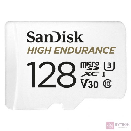 Sandisk 128GB SD micro (SDXC Class 10 UHS-I U3) High Endurance memória kártya