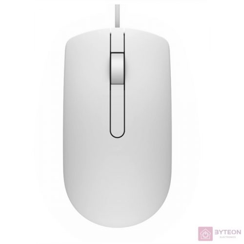 DELL Vezetékes egér, MS116 Optical Mouse - White