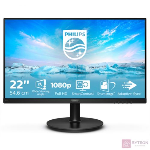 Mon Philips 21,5" 2221V8A/00- VA LCD W-LED