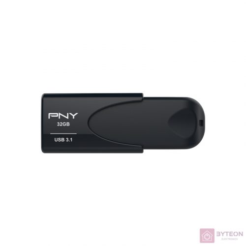 PNY Attache 4 USB flash meghajtó 32 GB USB A típus 3.2 Gen 1 (3.1 Gen 1) Fekete