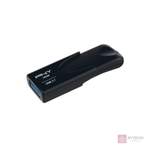 PNY Attache 4 USB flash meghajtó 16 GB USB A típus 3.2 Gen 1 (3.1 Gen 1) Fekete