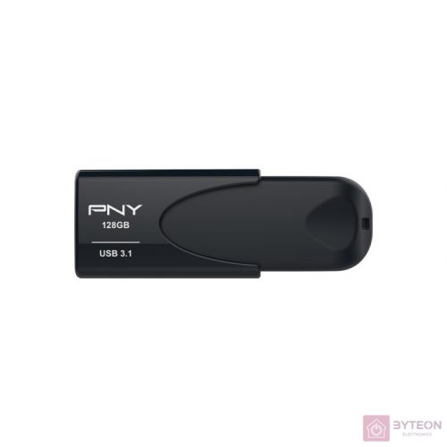 PNY Attache 4 USB flash meghajtó 128 GB USB A típus 3.2 Gen 1 (3.1 Gen 1) Fekete