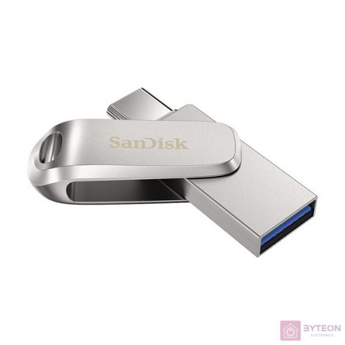 Sandisk Ultra Dual Drive Luxe USB flash meghajtó 512 GB USB Type-A / USB Type-C 3.2 Gen 1 (3.1 Gen 1) Rozsdamentes acél