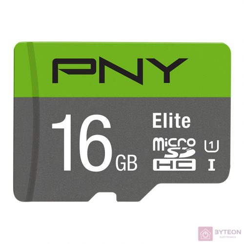 PNY Elite microSDHC 16GB memóriakártya Class 10 UHS-I