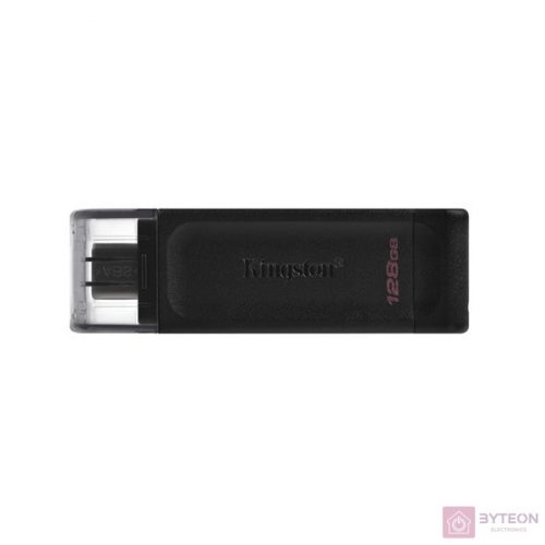 Kingston Technology DataTraveler 70 USB flash meghajtó 128 GB USB C-típus 3.2 Gen 1 (3.1 Gen 1) Fekete