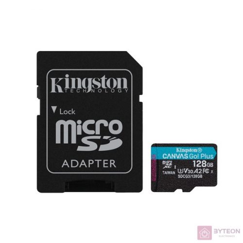 Kingston Technology Canvas Go! Plus memóriakártya 128 GB MicroSD Class 10 UHS-I