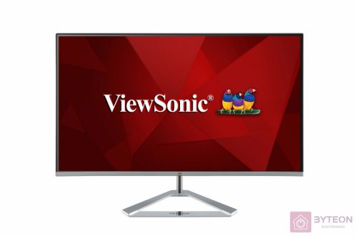 Viewsonic VX Series VX2476-SMH LED display 60,5 cm (23.8") 1920 x 1080 pixelek Full HD Fekete, Ezüst