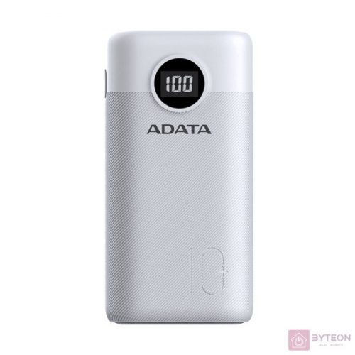 ADATA P20000QCD külső akkumulátor Lítium-polimer (LiPo) 20000 mAh Fehér