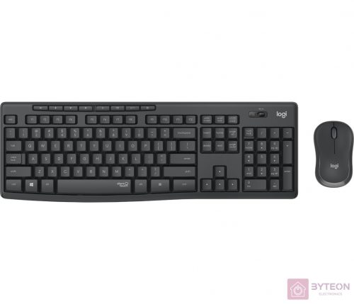 Logitech MK295 Silent Wireless Combo billentyűzet Vezeték nélküli RF QWERTY Nemzetközi amerikai Fekete