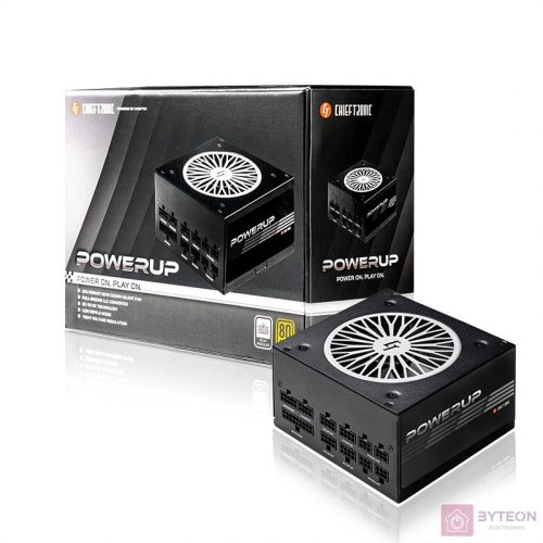 Chieftec Chieftronic PowerUp tápegység 550 W 20+4 pin ATX ATX Fekete