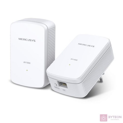 Mercusys MP500 KIT PowerLine adapter 1000 Mbit/s Ethernet/LAN csatlakozás Fehér 2 dB